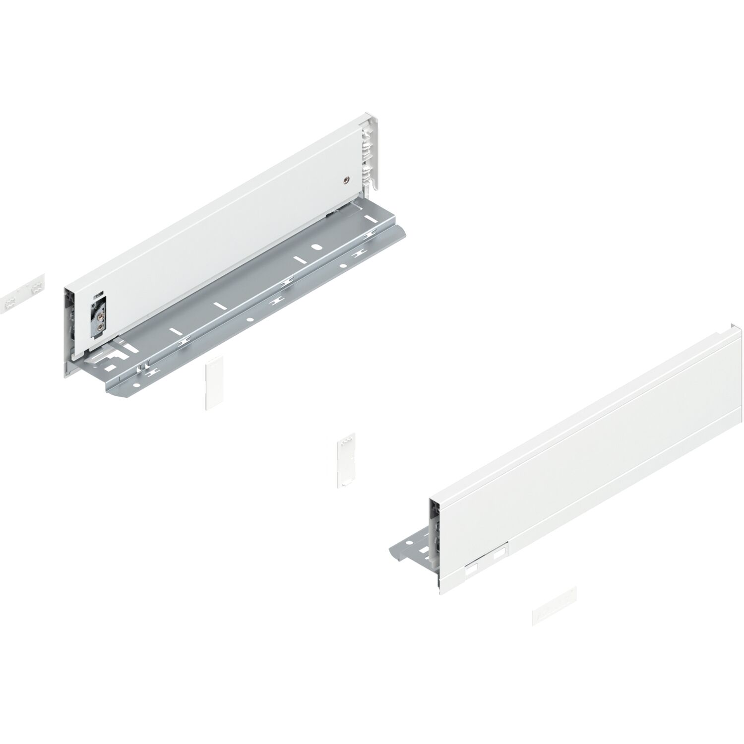 blum LEGRABOX pure Zarge Höhe M, NL 350, Seidenweiß-matt
