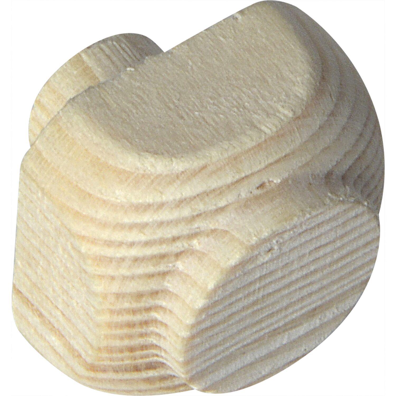 ninka Holzziernagel Breite 20, Höhe 20, Zapfen ø 10, Zapfenlänge 8 mm, Fichte roh