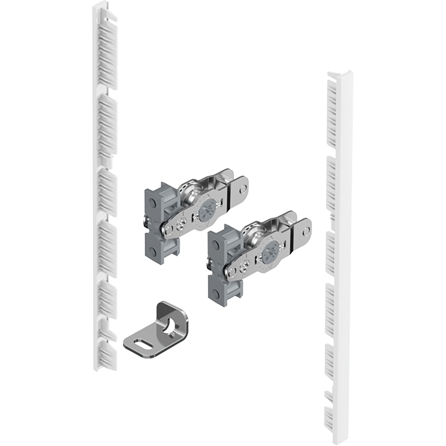 Hettich AvanTech YOU Frontverbinder Zarge Innenfrontprofil H 187 weiß