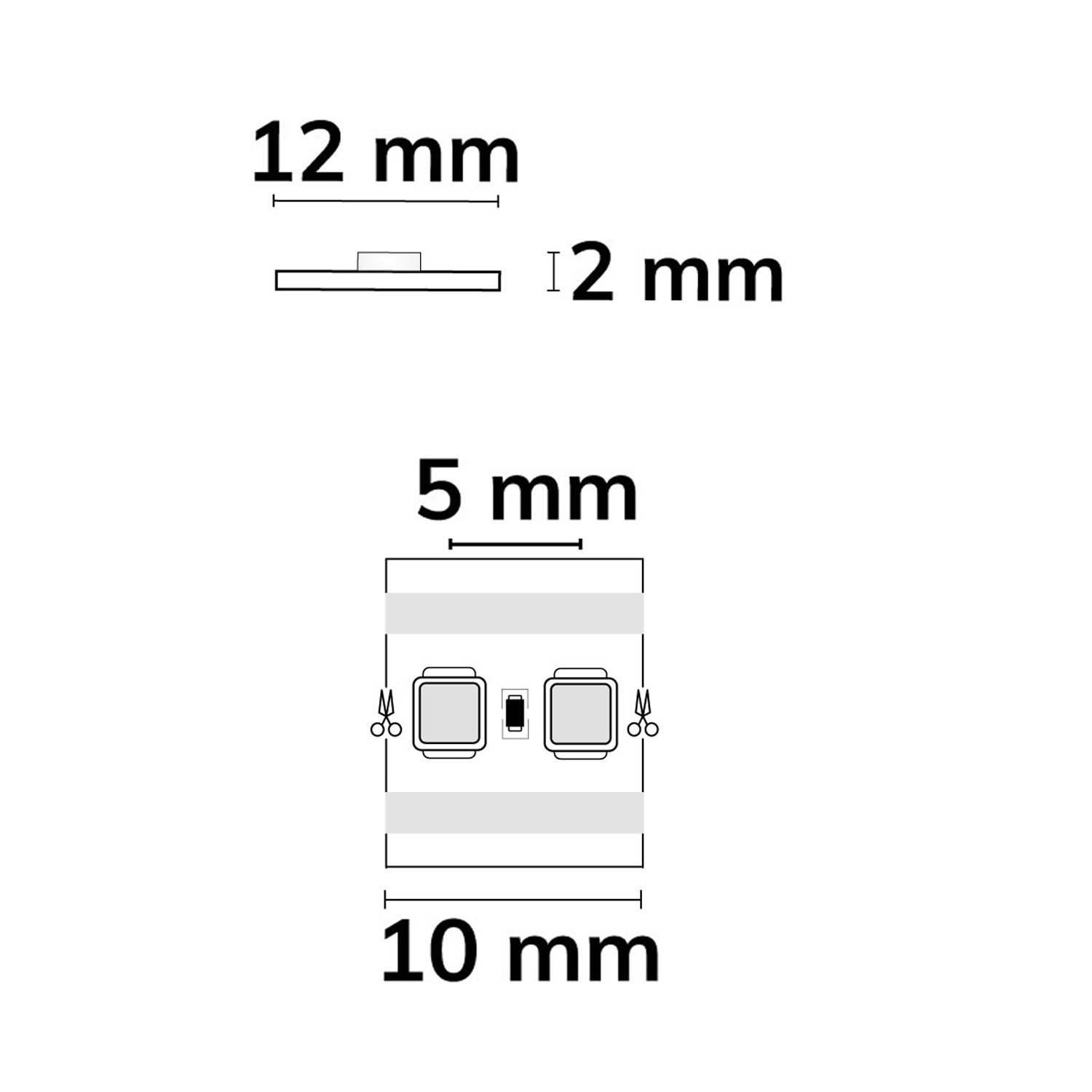 ISOLED LED FC930 Flexband 24V DC 10W IP20 3000K CRI90 140lm/W 5m Rolle 200LED/m