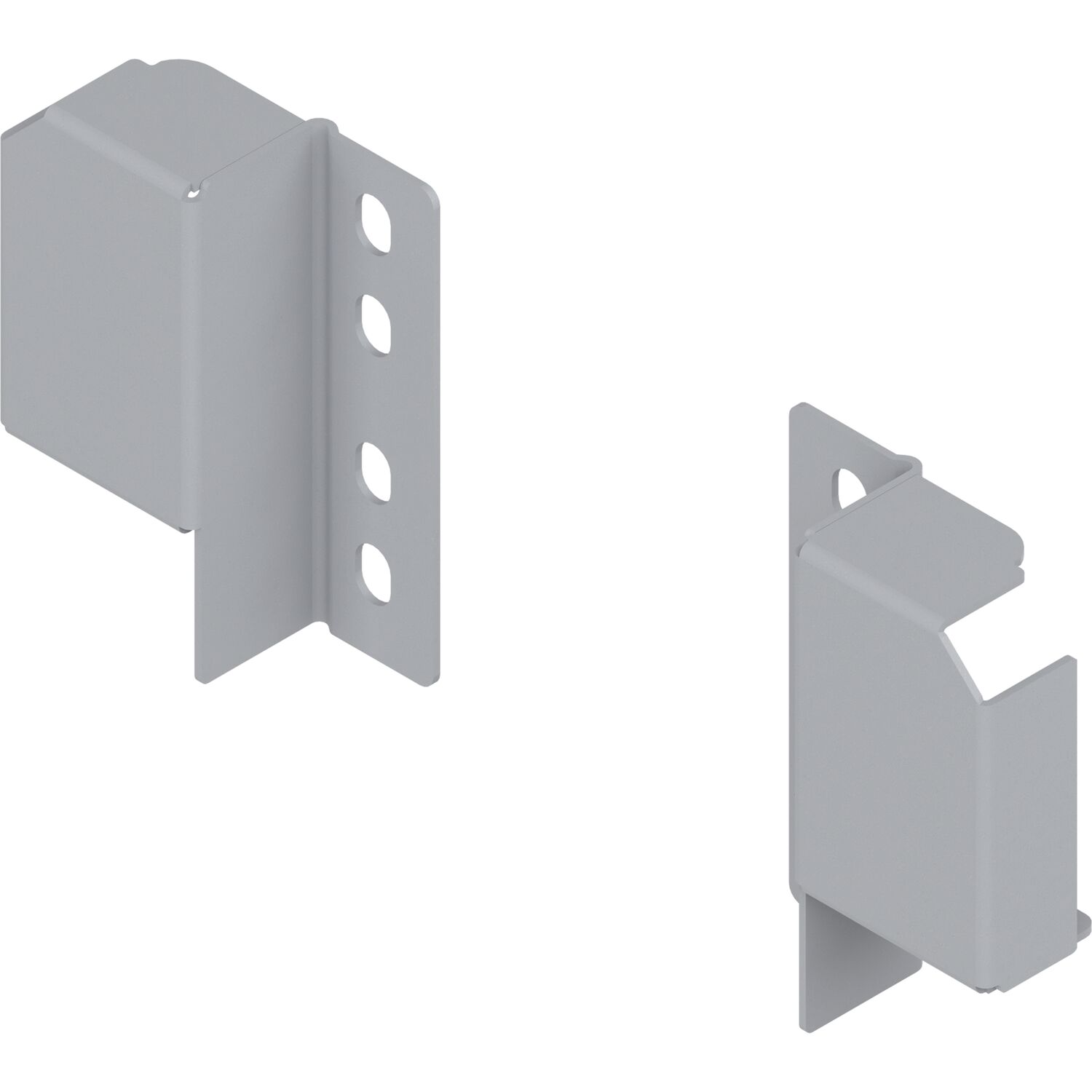 blum TANDEMBOX antaro Relinghalter für verstellbare Reling, grau RAL9006