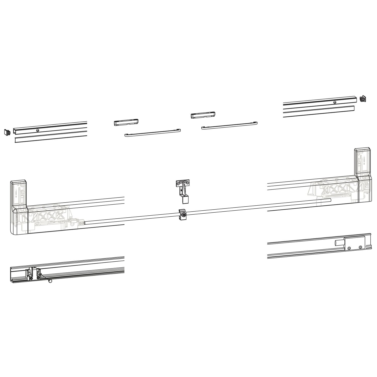 GU -966/200 PSK Profilbeutel, L=2960 mm, silber