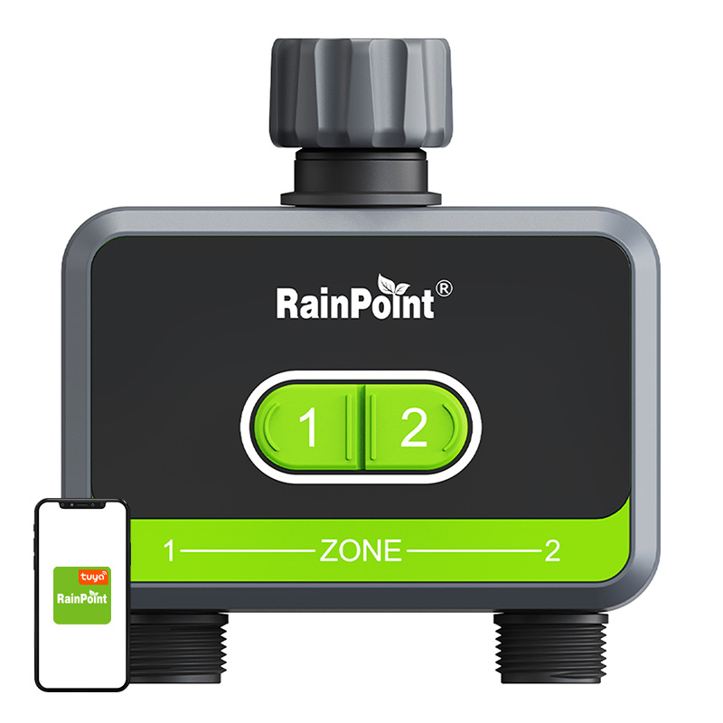 RainPoint 2-Zonen Bewässerungssteuerung mit App HTV210B + HWG009WB