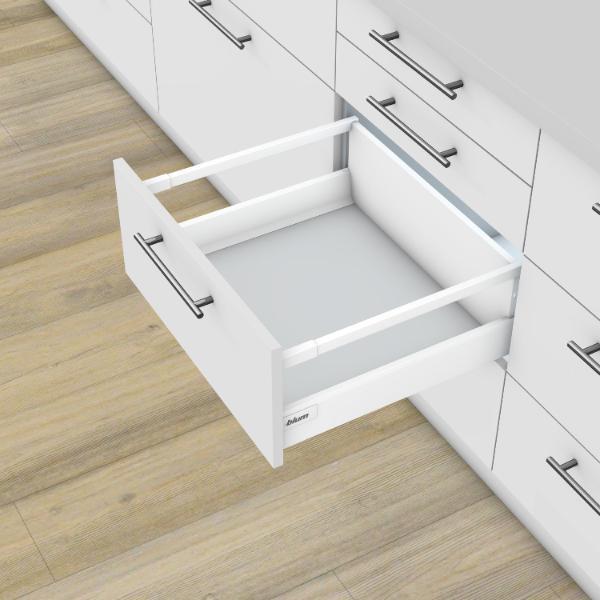 blum TANDEMBOX antaro SET Höhe D-Reling, BLUMOTION M, 30kg, NL 300, grau RAL9006
