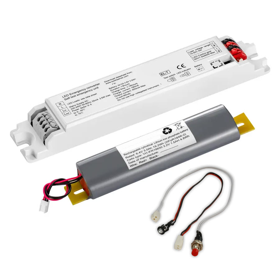 ISOLED Notstrom-Akkumodul EL-T Selftest 3000mAh 4W (50-300 V)