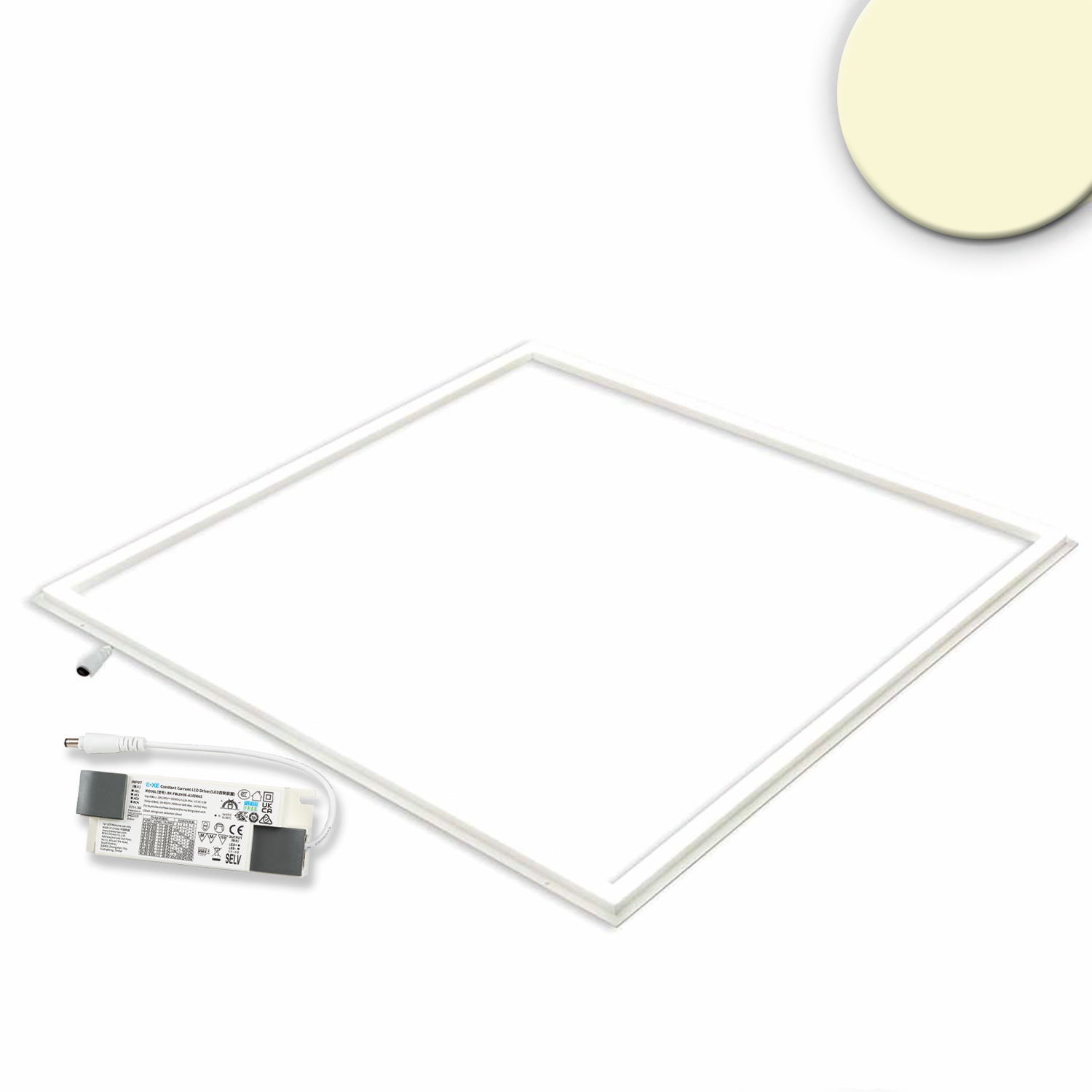 ISOLED LED Panel Frame 600 40W warmweiß PowerSwitch 21-40W