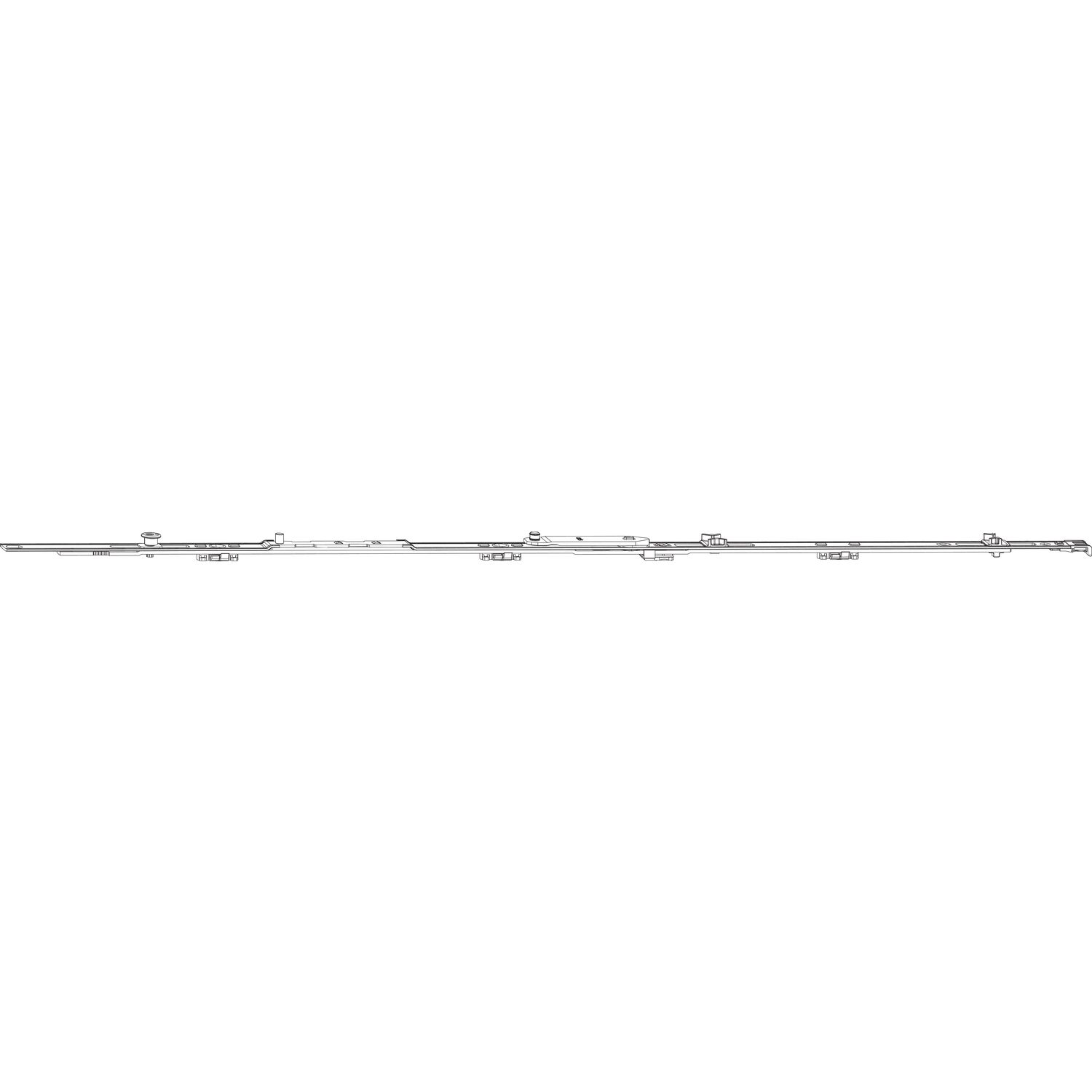 Roto ROTO NX Axerstulp T/P Sicherheit 1V L=1290 mm FFB 1201-1400 mm silber