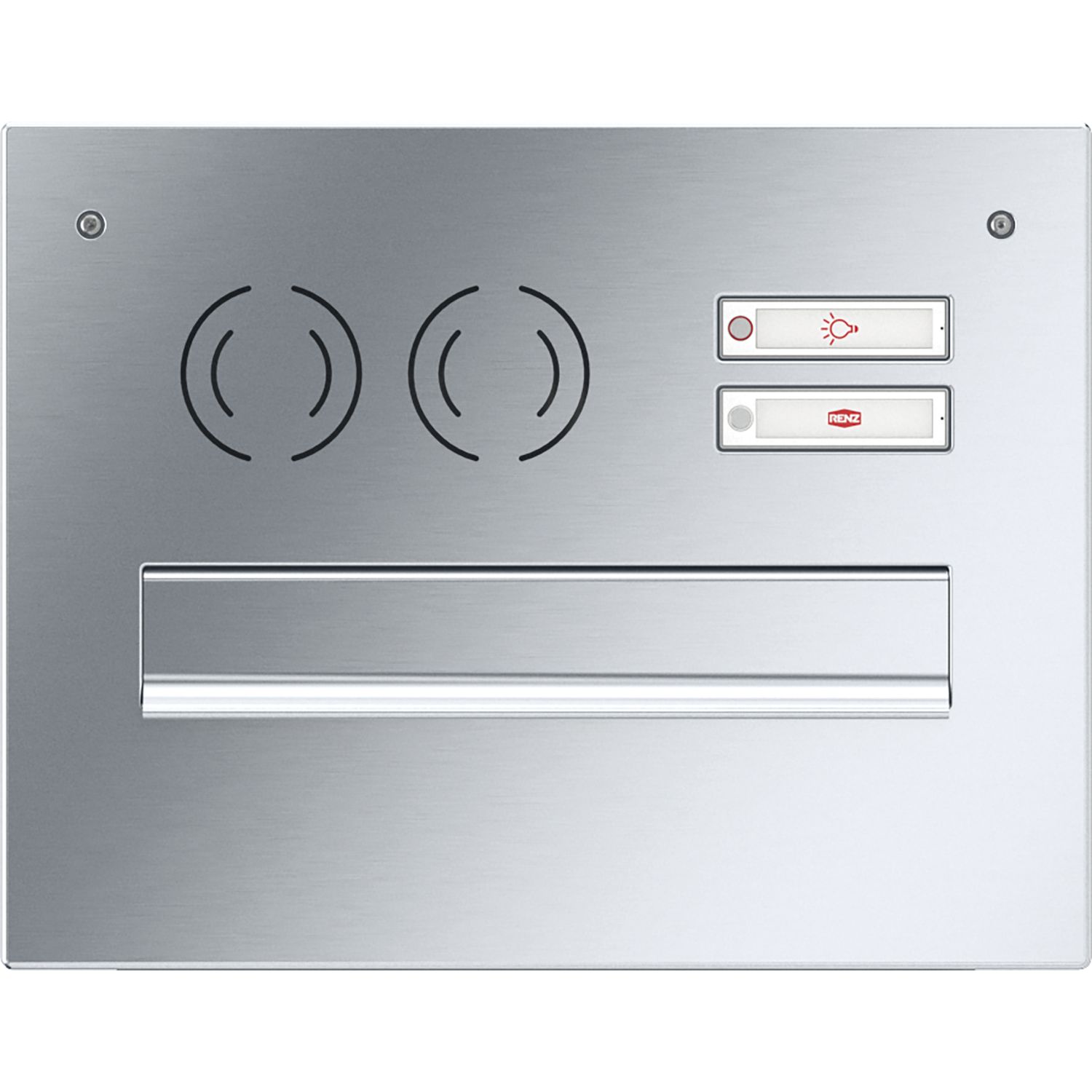 RENZ Frontplatte eckig, 360 x 280 mm, Edelstahl