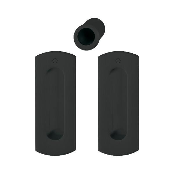Hoppe HOPPE Schiebetürmuschel Set M463 - BL, Messing schwarz