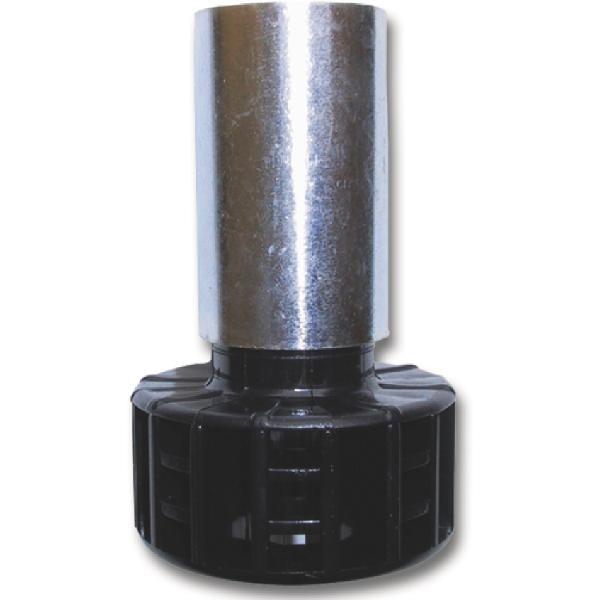 CAMAR Sockelverstellfuß 28 x 100 mm Stahl verzinkt/Kunststoff schwarz