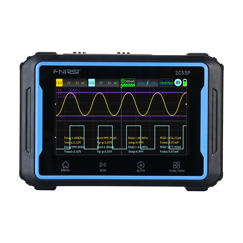 FNIRSI Tragbares 3-in-1-Oszilloskop mit 4,3-Zoll-Touchscreen
