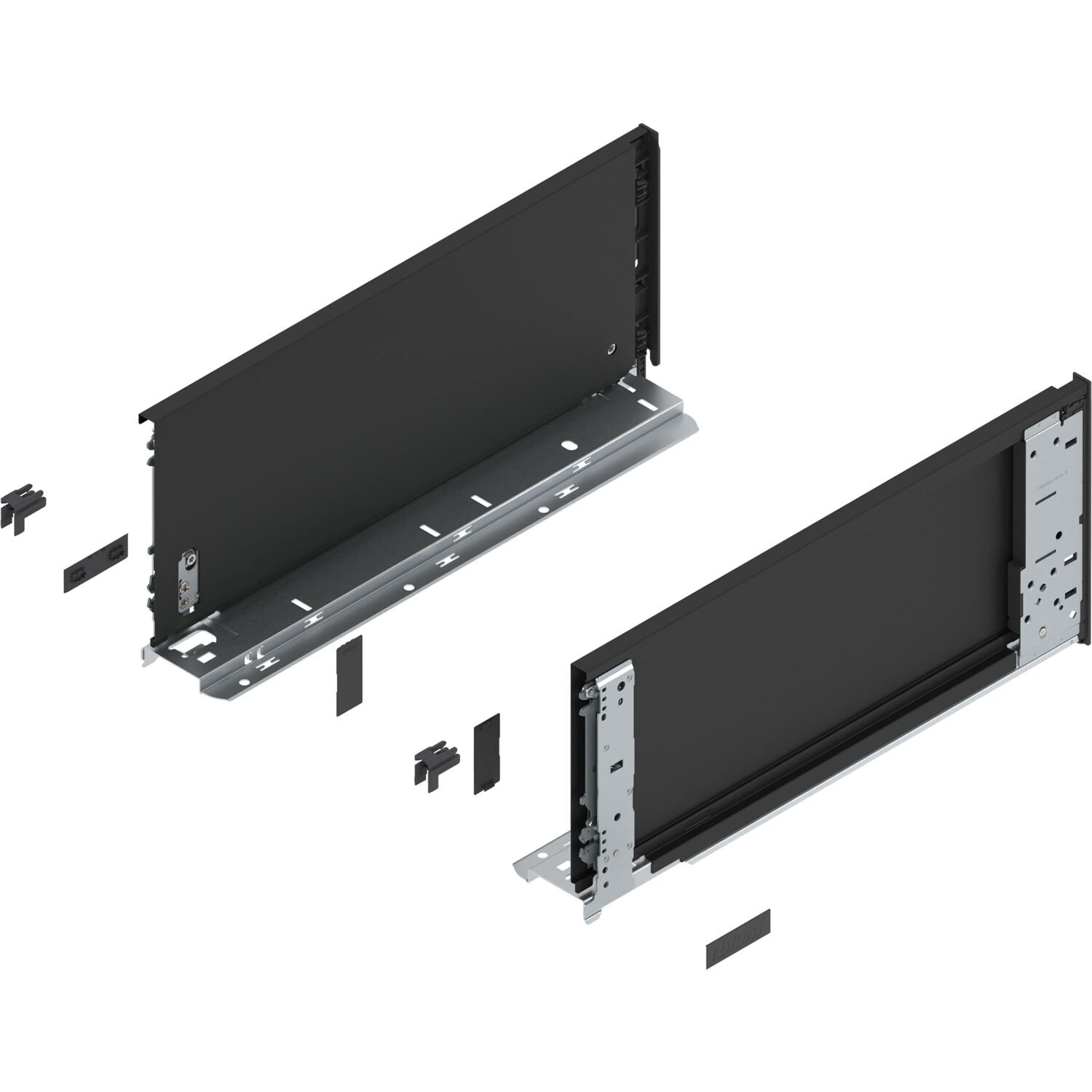 blum LEGRABOX special edition Innenzarge Höhe C, NL 400 mm, Carbonschwarz