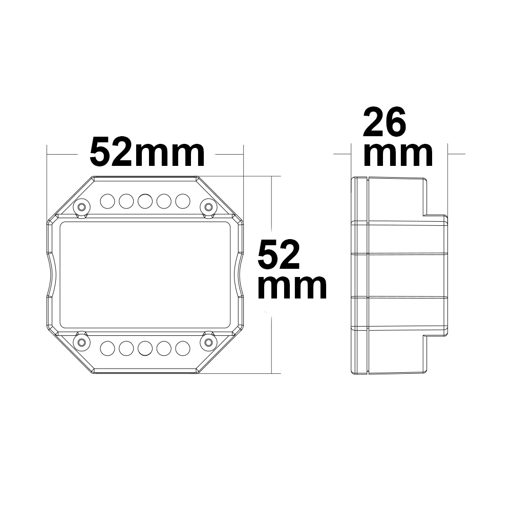 ISOLED Sys-Pro Push/Funk Mesh PWM-Dimmer 1-4 Kanal 12-24V DC 4x3A