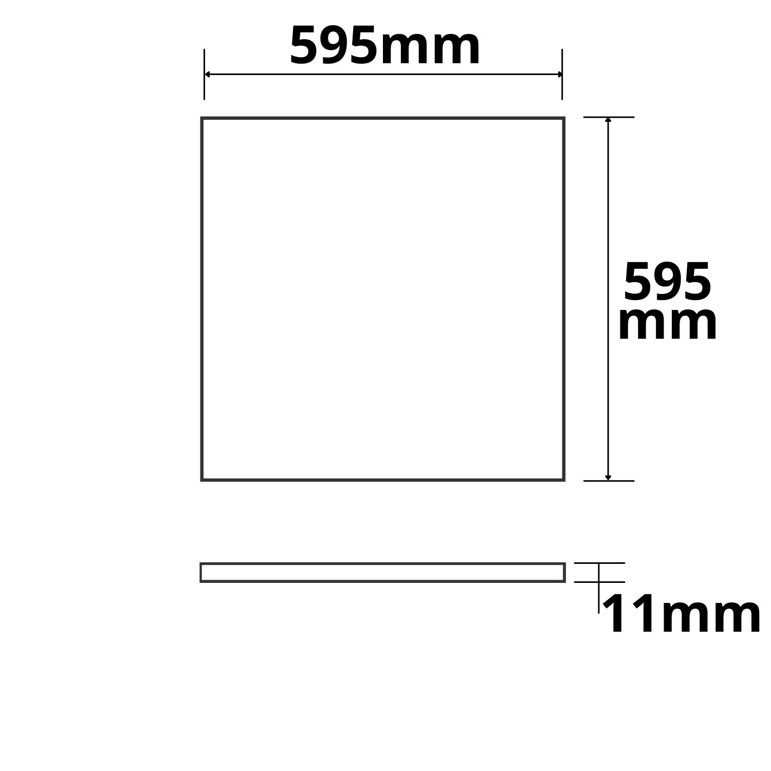 ISOLED LED Panel Frame 600 40W neutralweiß PowerSwitch 21-40W