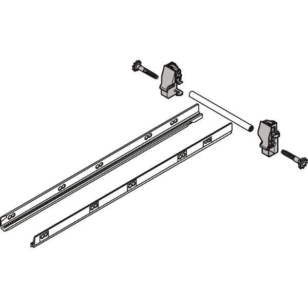 blum TANDEMBOX antaro Seitenstabilisierung nach oben gebaut, NL 650