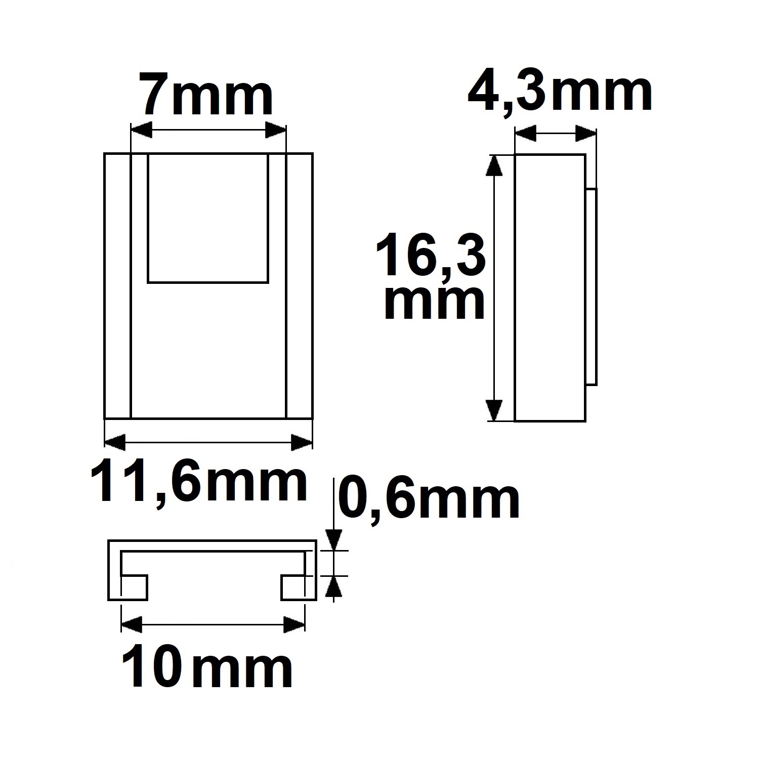 ISOLED Kontakt-Verbinder mit Kabel Universal (max. 5A) K2-310-V2 für 3-pol IP20 Flexstripes mit Brei