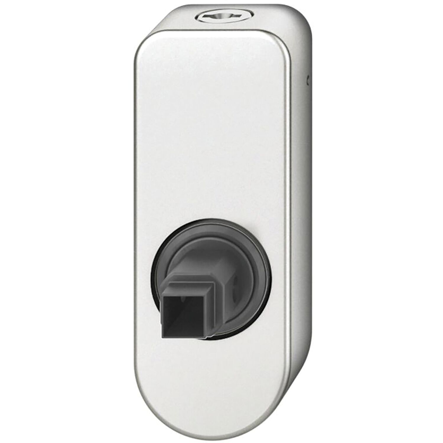 FSB FSB Fenstergriff Adapter-Rosette oval abschließbar, Aluminium silber eloxiert