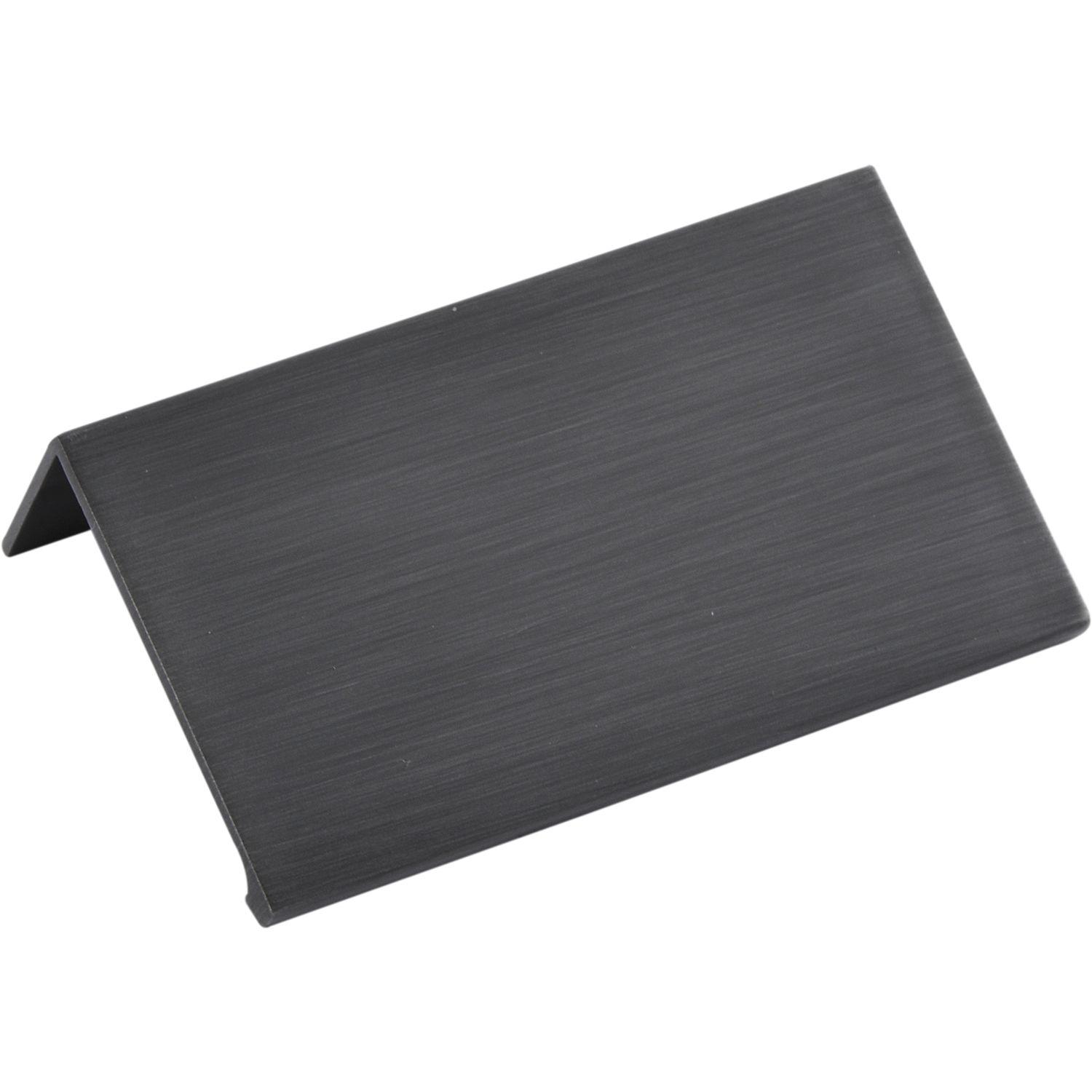 SIRO Griffleiste Crevan Lochabstand 48mm Länge 70mm Aluminium eisenfärbig gebürstet matt