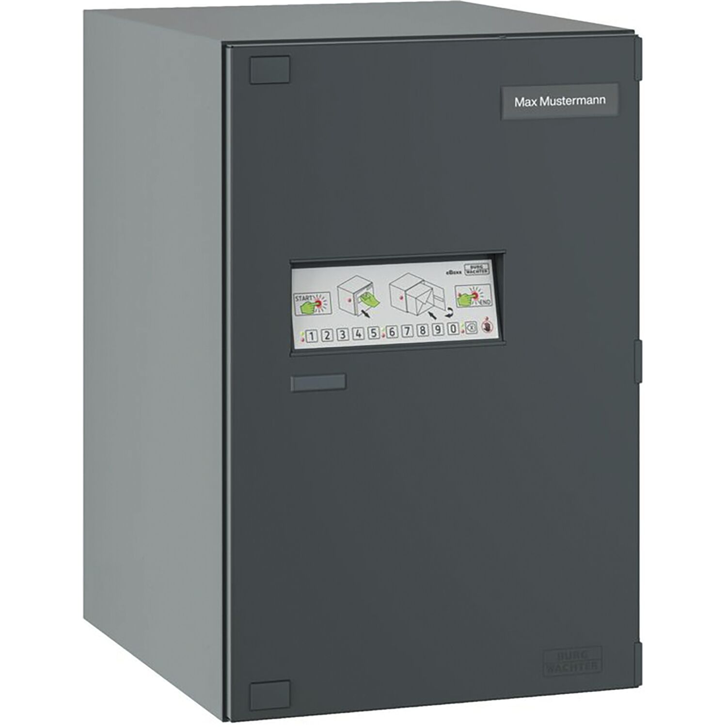 BURG Paketbox eBoxx EASY+ E 635, Breite 380, Höhe 575 mm, anthrazit