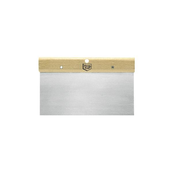 Japanspachtel rostfrei mit Holzgriffleiste Breite 160 mm