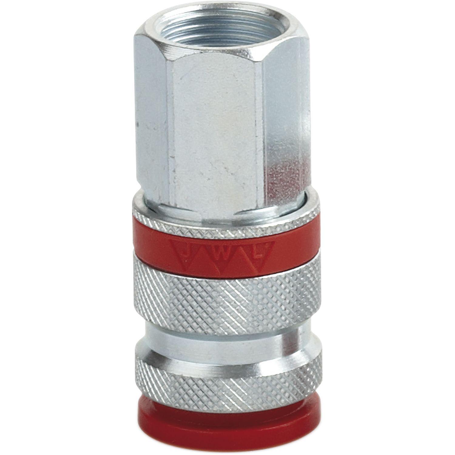 JWL Stahlkupplung DN 7,8 BSP mit Innengewinde 1/4"
