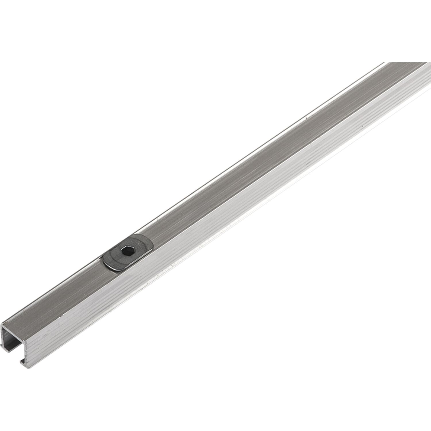 HAWA Clipo 16 H Einfach- Laufschiene mit Drehriegel, 2500 mm, Aluminium eloxiert