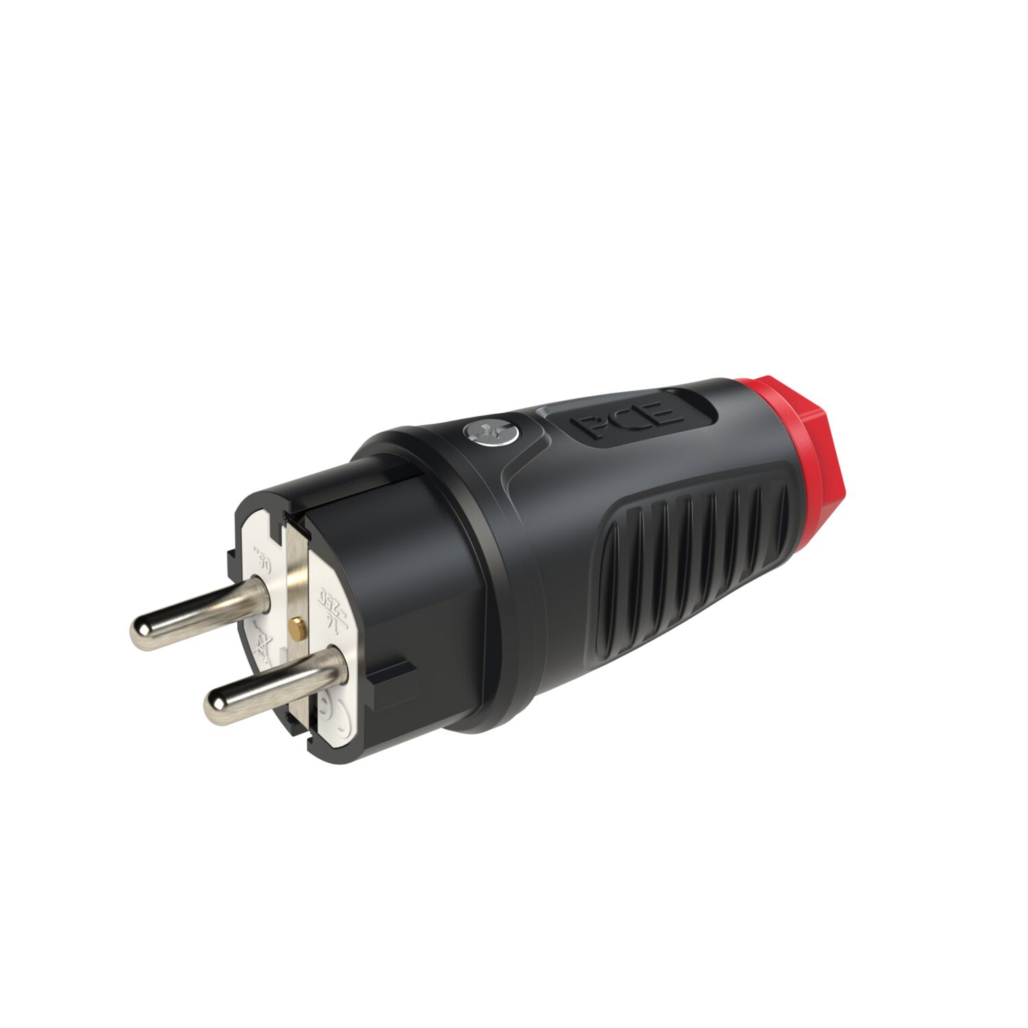 PCE Schutzkontaktstecker TAURUS2 Gummi 2-polig IP54