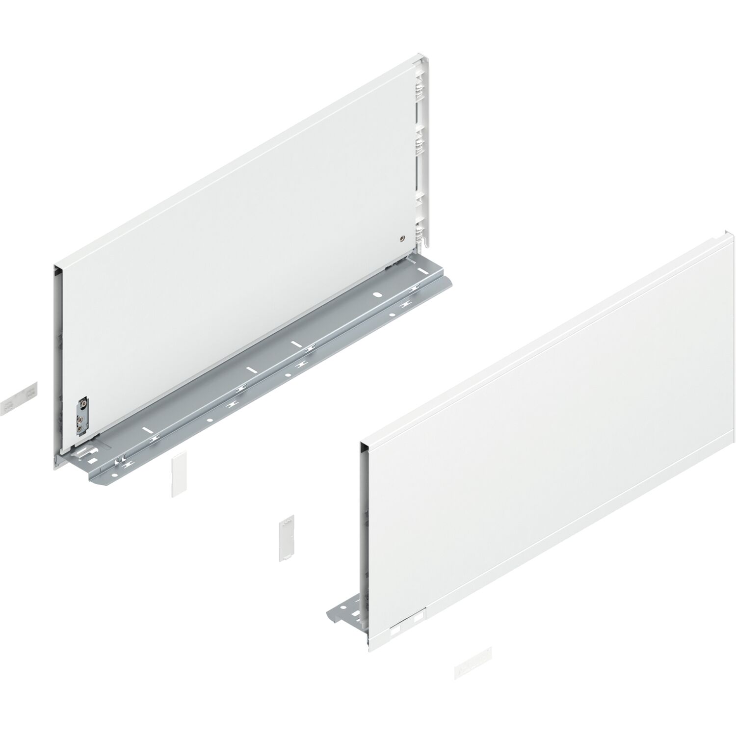 blum LEGRABOX pure Zarge Höhe F, NL 500, Seidenweiß-matt