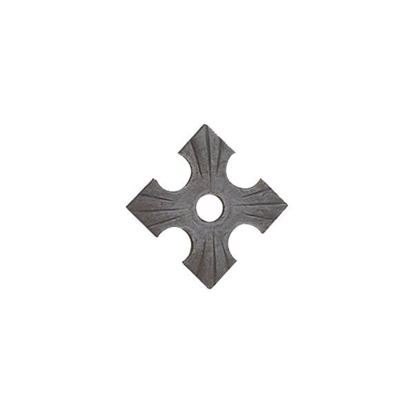 Hofmann Zierrosette Pfettenscheibe 70x70x4mm Bohr-ø 17mm Stahl schwarz pulverbeschichtet