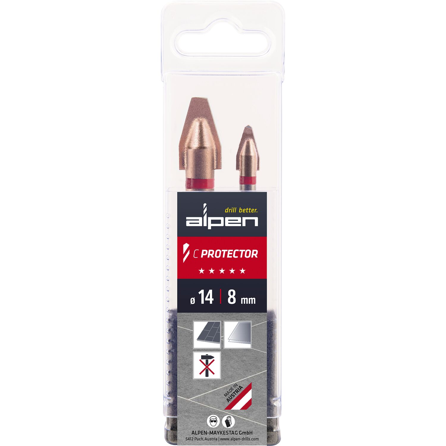 Alpen Bohrer-Set C Protector 2-teilig