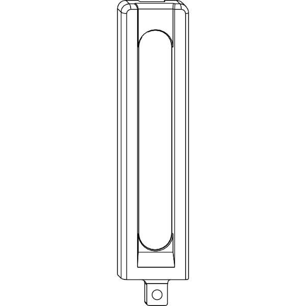 Maco #42208 MACO Abdeckung lang Ecklager DT130/PVC, braun F5 (42208)