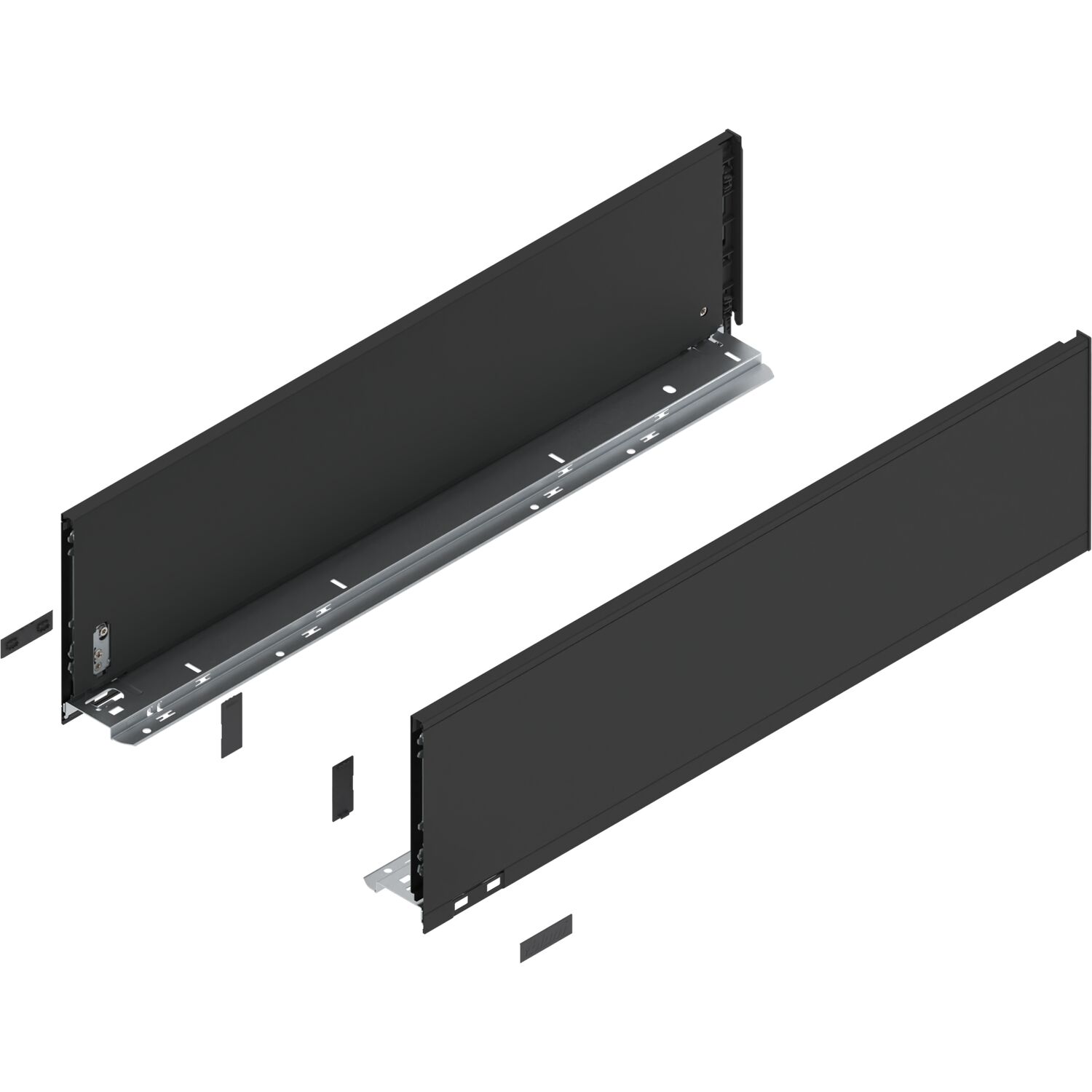 blum LEGRABOX pure Zarge Höhe C, NL 650, Carbonschwarz-matt