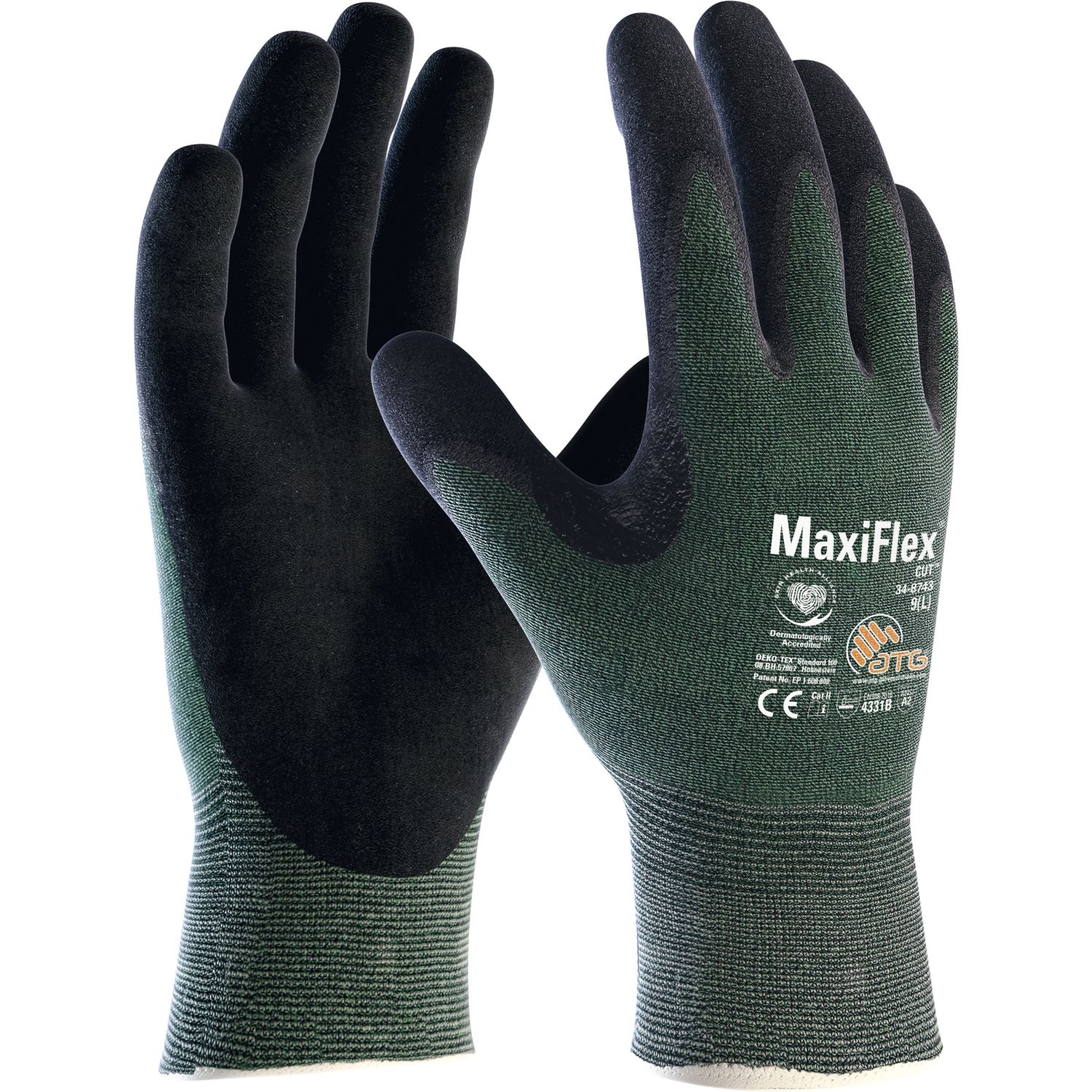 atg Schnitt-Schutzhandschuh MaxiFlex®Cut 34-8743 Größe 10 (12 Paar)