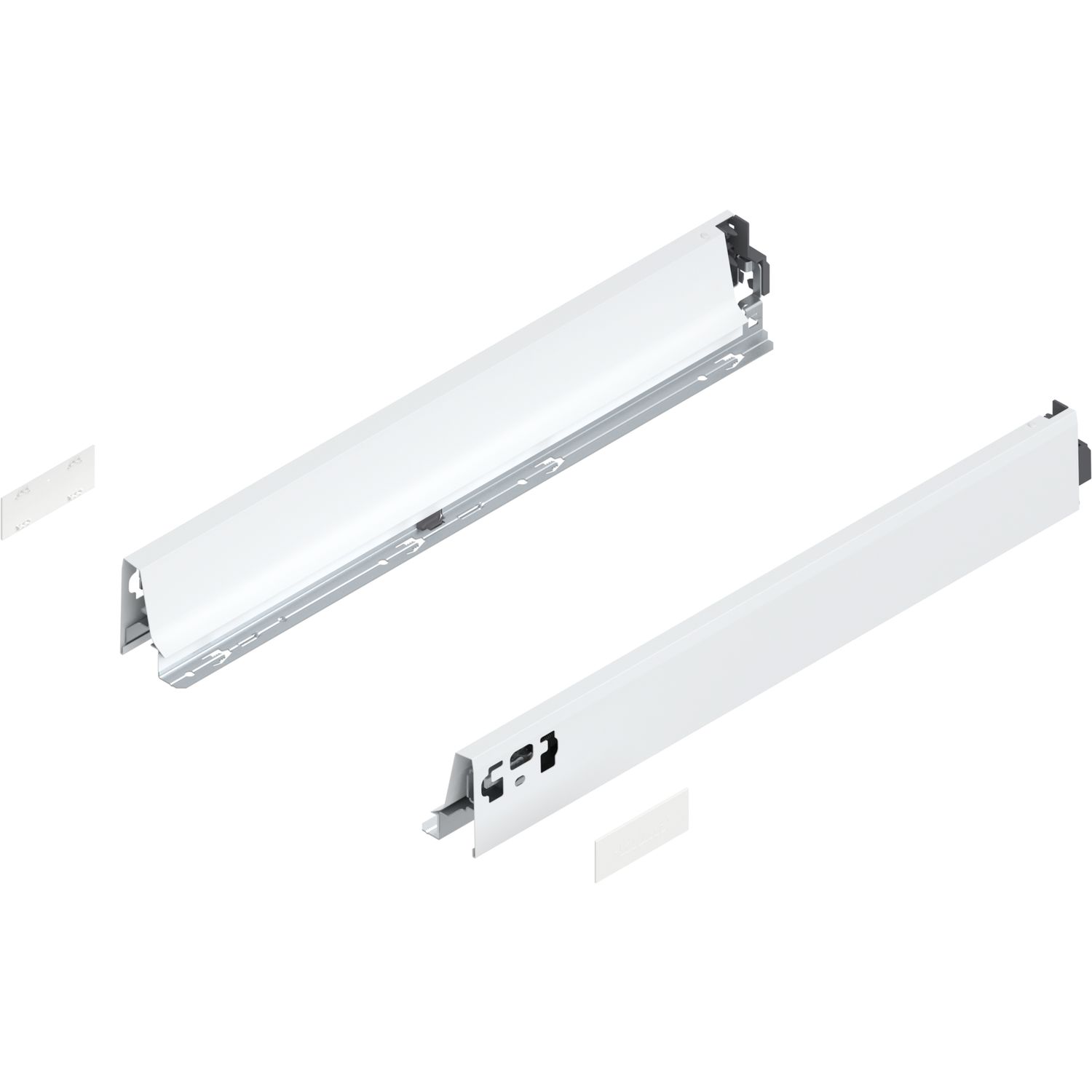 blum TANDEMBOX antaro SET Höhe N, BLUMOTION M, 30kg, NL 550, Seidenweiss