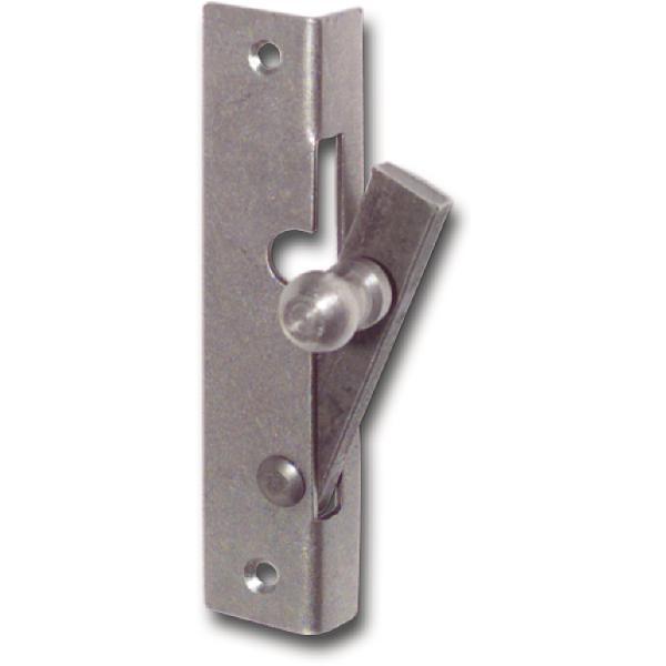 Fensterspreizel mit Eisenknopf, links, 50 mm, Stahl blank