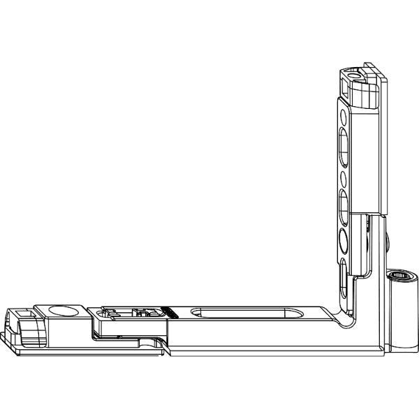 Maco #215807 MACO Falzecklagerband POWER Versatz 9 mm 150 kg silber links (215807)
