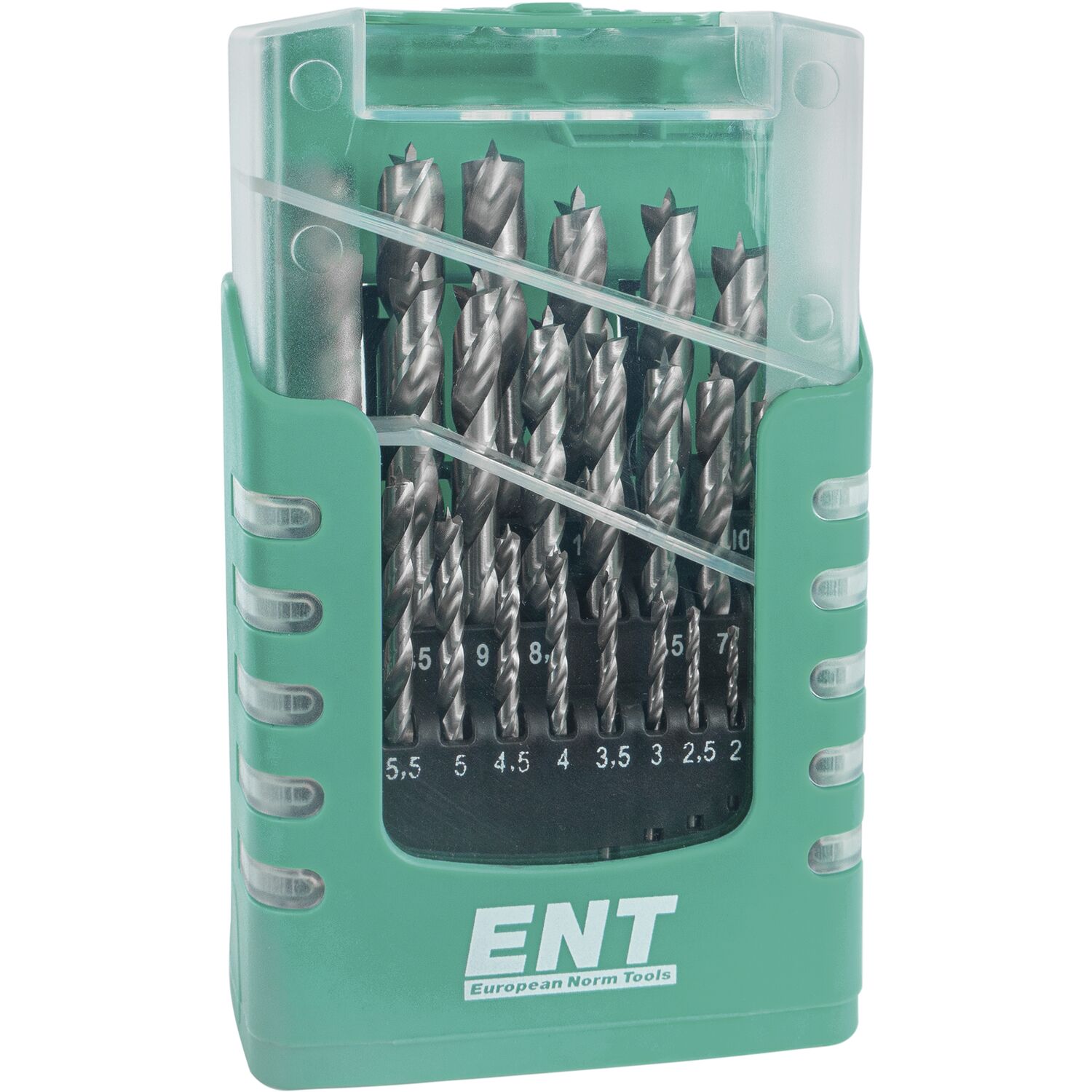 ENT Holzspiralbohrer-Kassette HSS-G Bohrer ø 1-13 mm 25-teilig