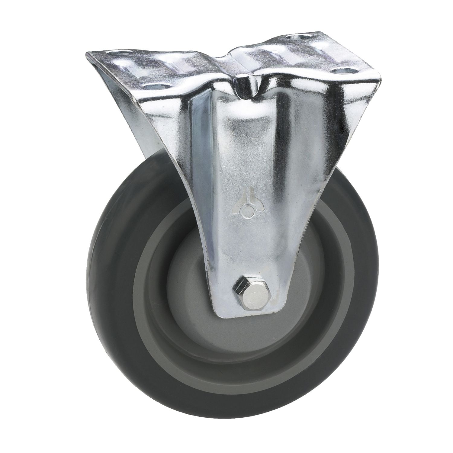 Dörner + Helmer Bockrolle TPE Kunststoff-Felge 80 mm 140 kg