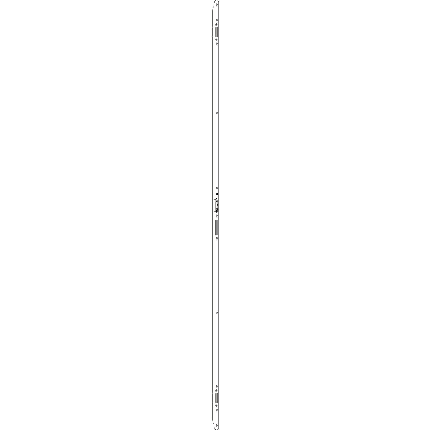 GU Schließleiste Secury Automatic MR2,Stulp 1750mm, Nutlage 12,5 rechts, verzinkt