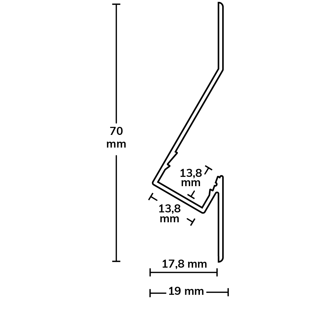 ISOLED LED Einbauprofil BACKLIGHT3 200cm