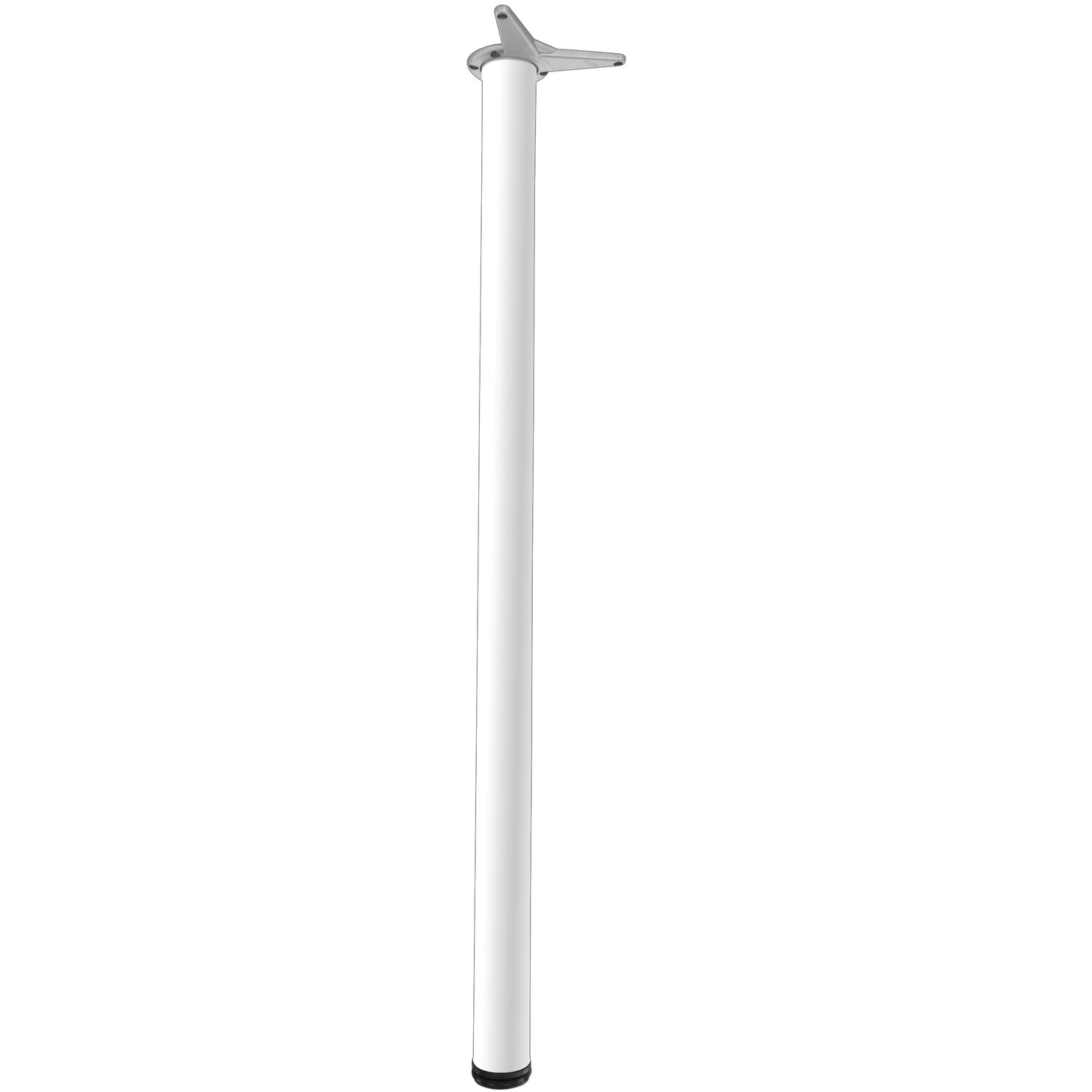 CAMAR Tischfuß rund 60 x 690 mm Stahl weiß lackiert