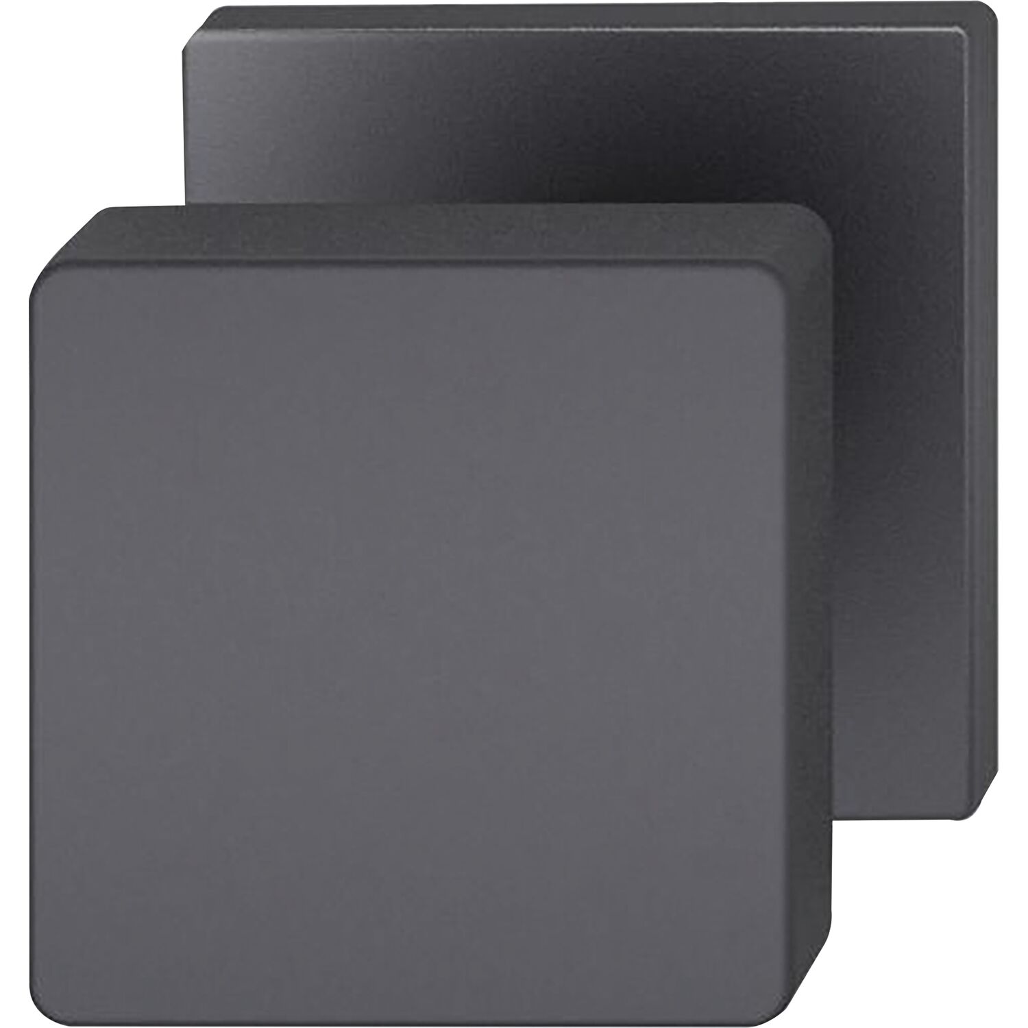 FSB FSB Türknopf 23 0811 03500, 50 x 50 mm, Aluminium schwarz matt