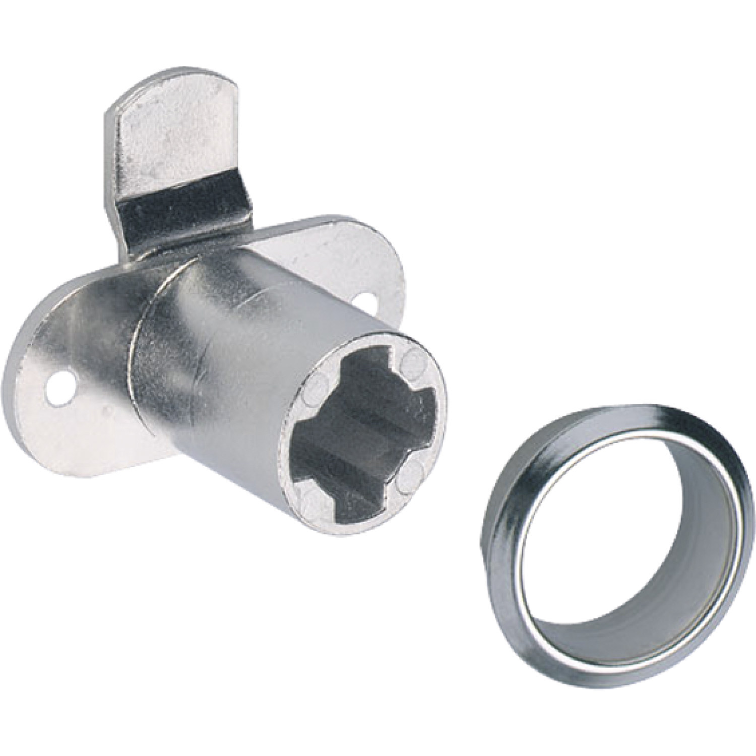Hettich Prestige 2000 Zylinder-Hebelschloss Z23 ø18 Stahl vernickelt