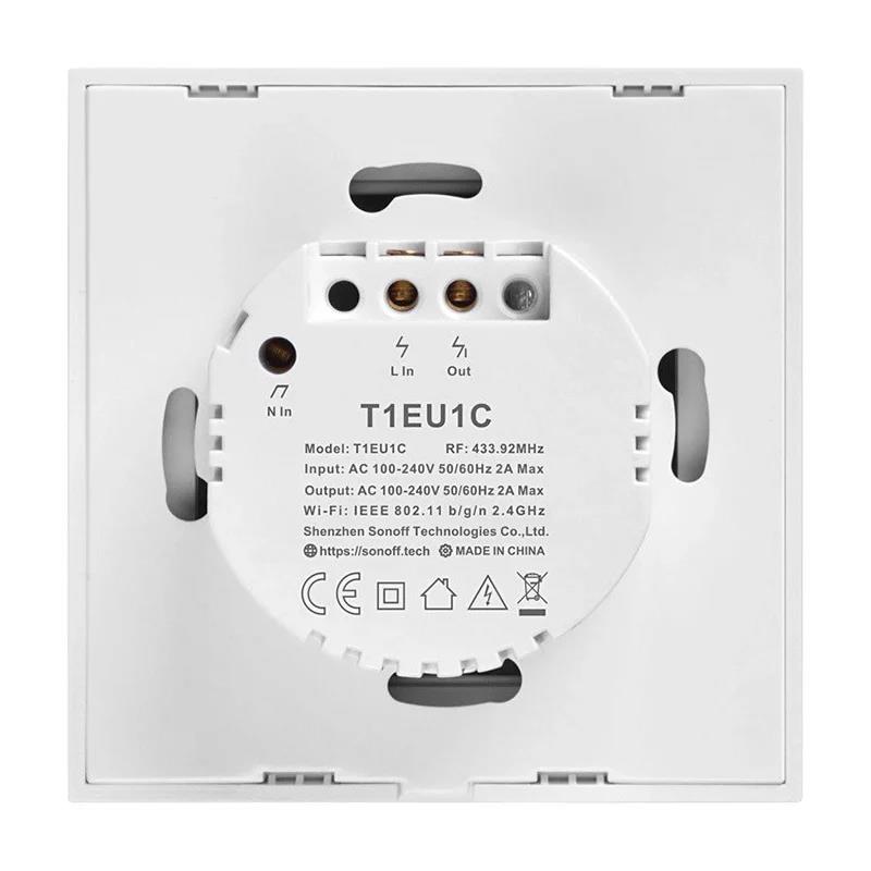 Sonoff WLAN-Wandschalter der SONOFF TX-Serie WiFi+RF433 T1 1fach