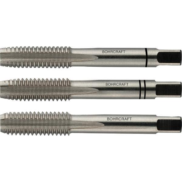 Bohrcraft Hand-Gewindebohrer-Satz HSSG DIN352 6H Gewindegröße M 7