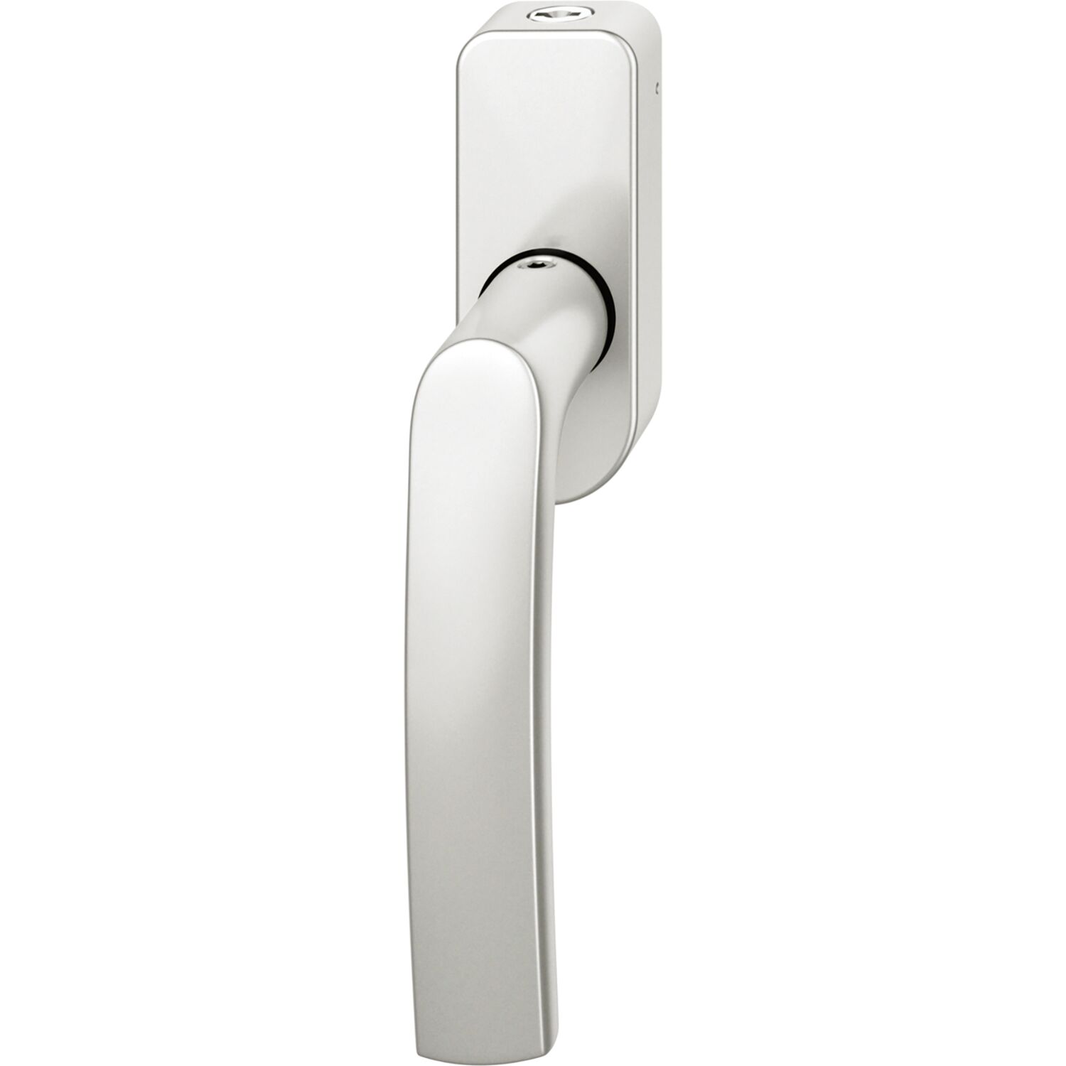 FSB FSB Fenstergriff 34 1015 abschließbar ovale Rosette, Aluminium silber eloxiert