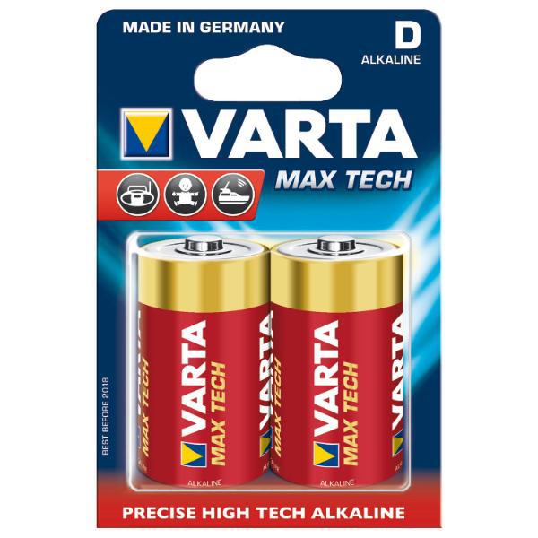 Varta Batterie Longlife Max Power LR20/D 1,5 Volt 2 Stück