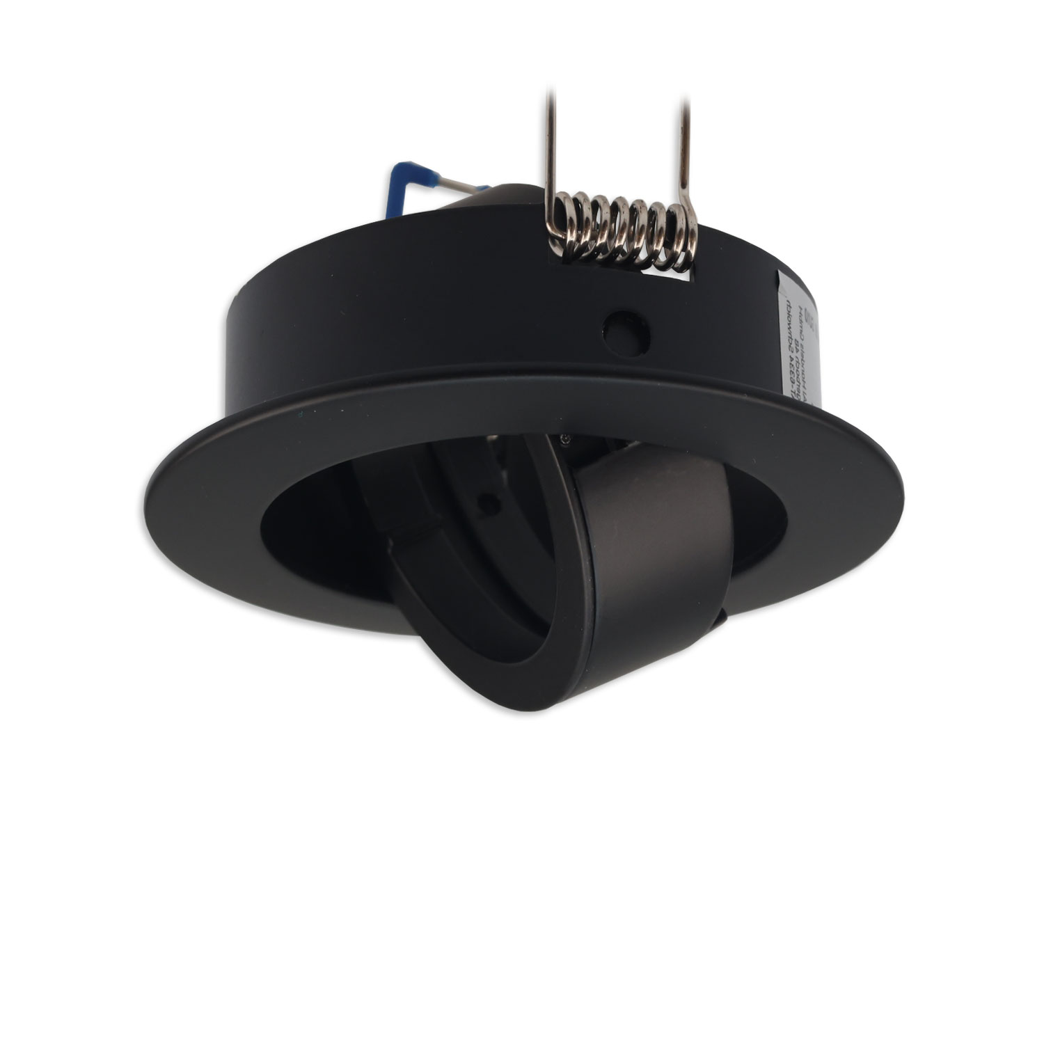 ISOLED Einbaurahmen rund Loch 68mm Alu schwarz für GU10/MR16 Spots