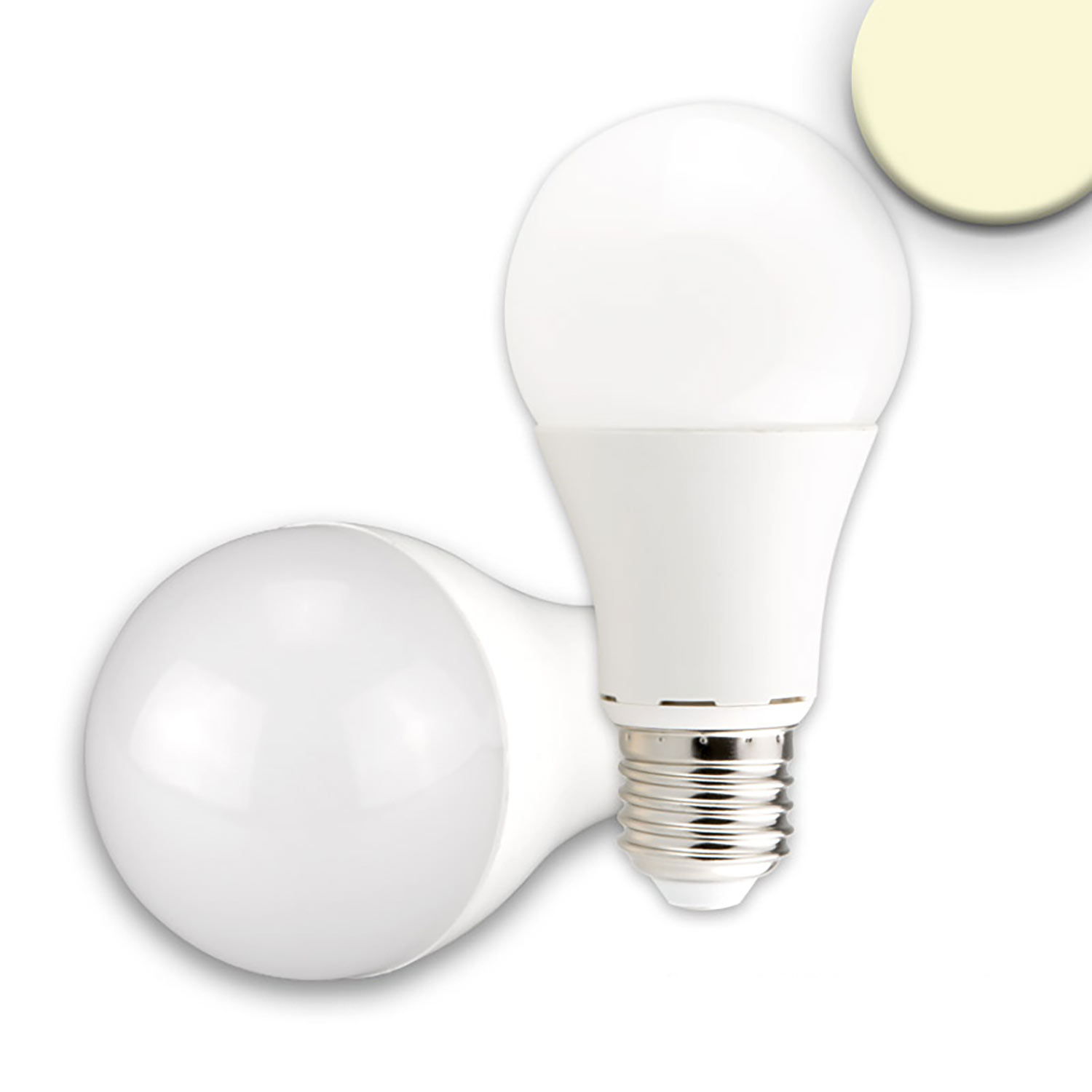ISOLED E27 LED Birne 15W A60 240° milky warmweiß