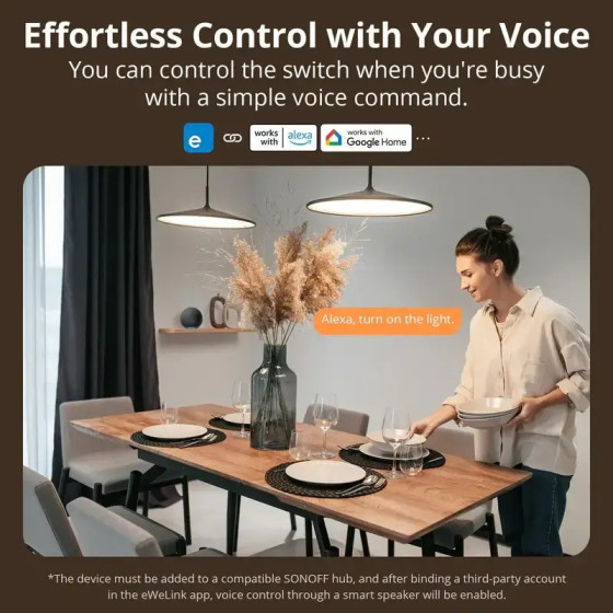Sonoff SwitchMan Zigbee Smart Wandschalter ZBM5 1fach weiß